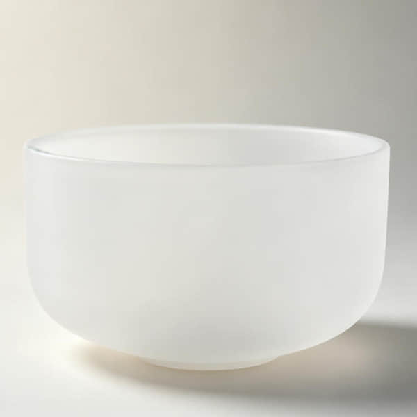 Frosted Crystal Singing Bowl