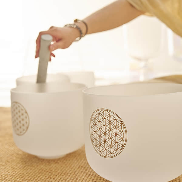 Flower of Life Crystal Singing Bowl (GG004)