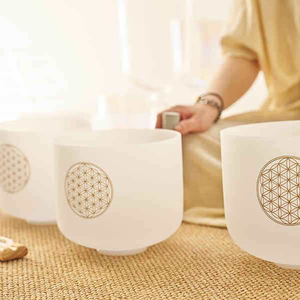 Flower of Life Crystal Singing Bowl (GG004)