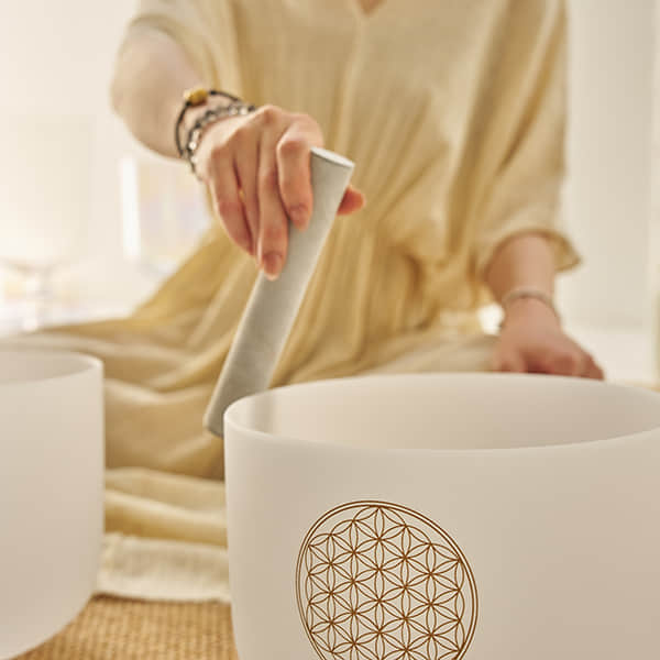 Flower of Life Crystal Singing Bowl (GG004)