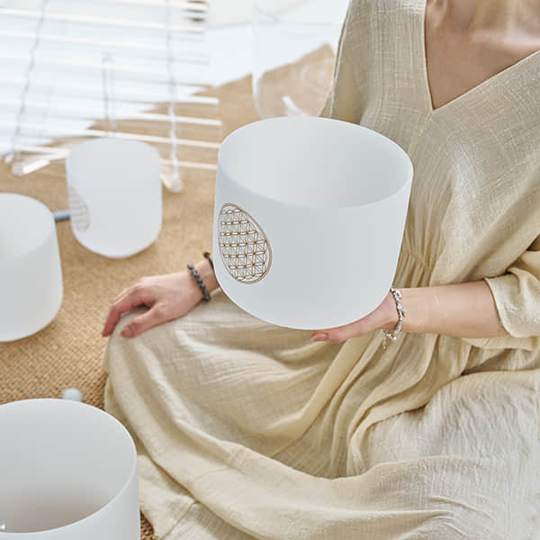 Flower of Life Crystal Singing Bowl (GG004)