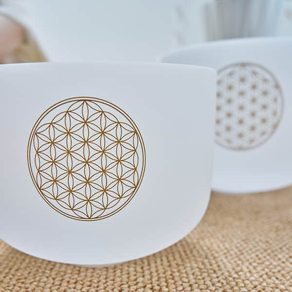 Flower of Life Crystal Singing Bowl (GG004)