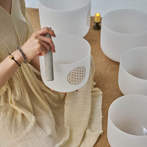 Flower of Life Crystal Singing Bowl (GG004)