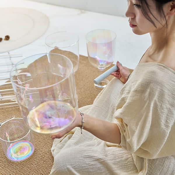 Aurora Alchemy Crystal Singing Bowl (LJG003)