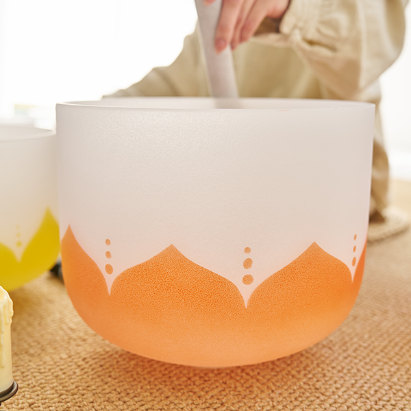 Colorful Lotus Crystal Singing Bowl(GG007)