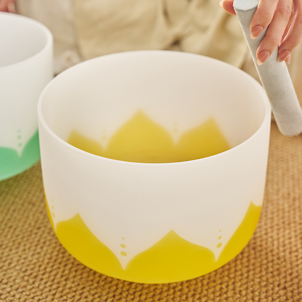 Colorful Lotus Crystal Singing Bowl(GG007)