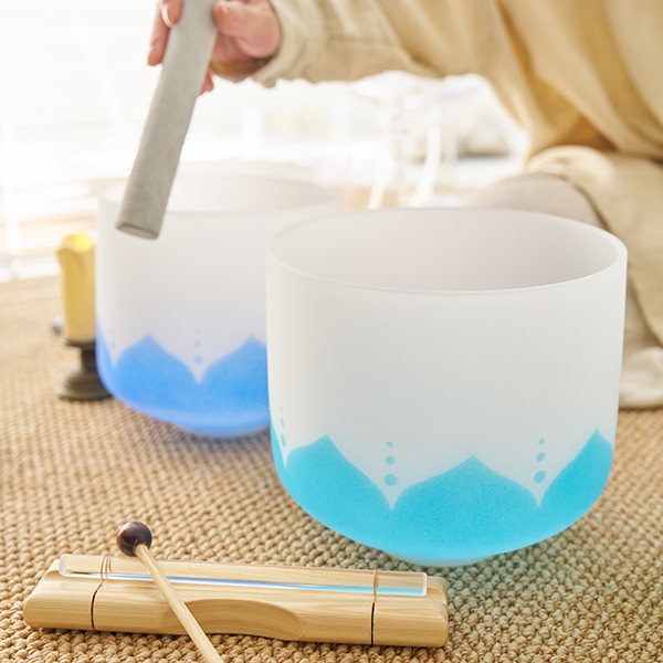 Colorful Lotus Crystal Singing Bowl(GG007)